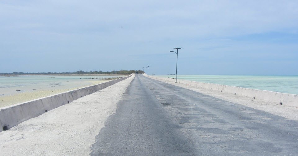 Causeway Between Bairiki and Betio, South Tarawa, Kiribati